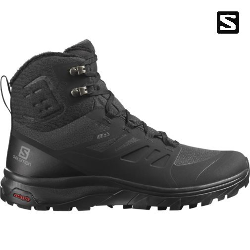 Botas de Invierno Salomon Outblast Thinsulate Climasalomon Impermeables Mujer Negros | MX TNBU783